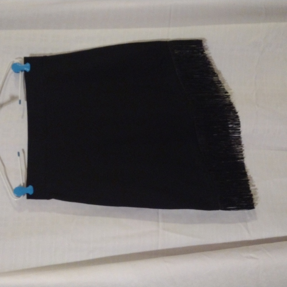 Black INC International Concepts fringe skirt M